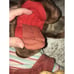 VTG 1980s Wrinkles Plush Dog Hand Puppet DARK BROWN W/ Bone Corduroy Pants 16”