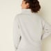 Vs Victorias Secret Pink Campus Cowl Neck Sweater Jacket Top Grey Rose Gold XXL