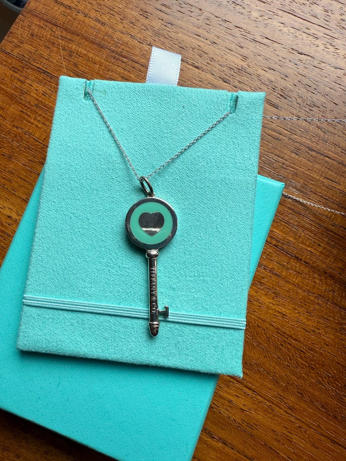 Tiffany & Co. Key Pendant Necklace