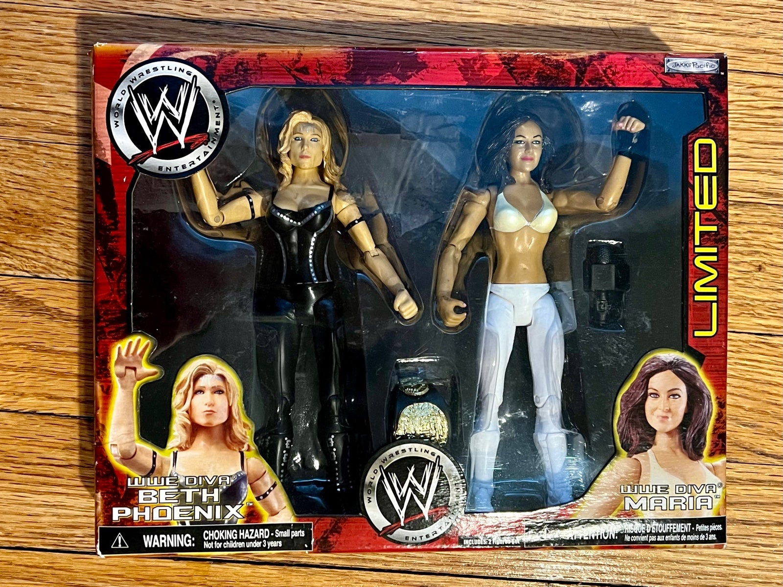 2008 WWE Jakks Pacific Limited Multipack: Beth Phoenix & Maria. New in Box!!!