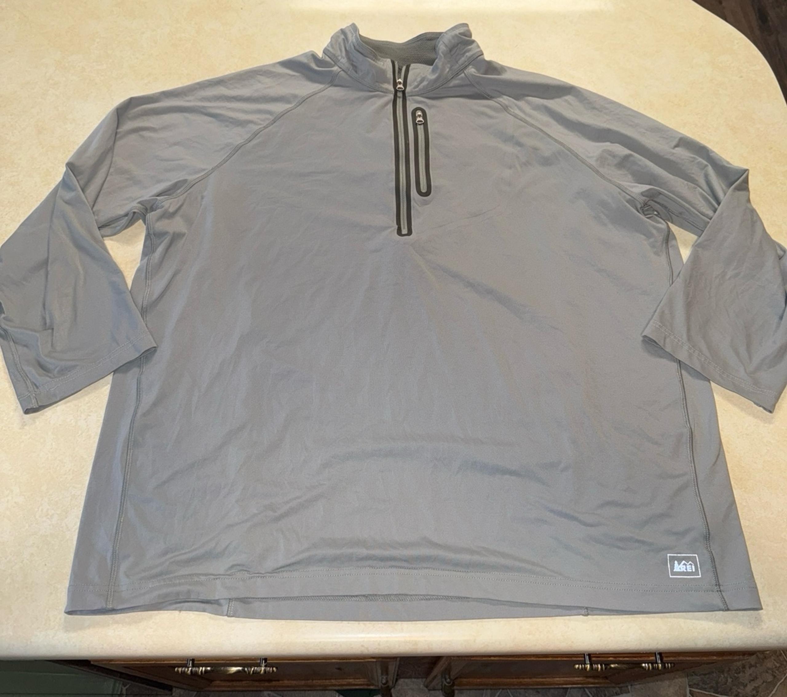 REI Quarter Zip with 3/4 length sleeves - XXL