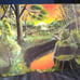 ❤️ ACRYLIC PAINTING- A CREEK'S SUNSET ❤️ ESTATE STORAGE LOCKER FIND!!