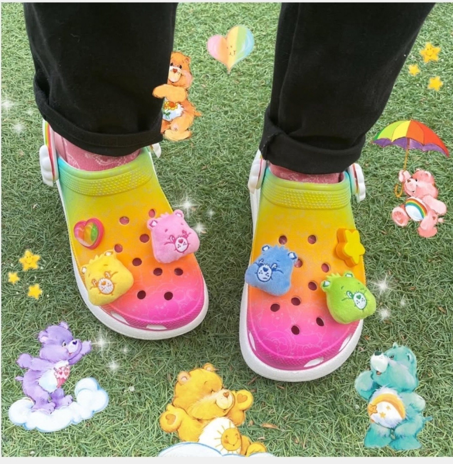 Crocs x Care Bears Crush Clog - Women's size 8