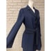 Le Suit Petite Blue With Black Trim Topper Jacket Size 10P