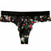 VICTORIA'S Secret -Washable SILK high leg Floral Ruffle Thong-XS