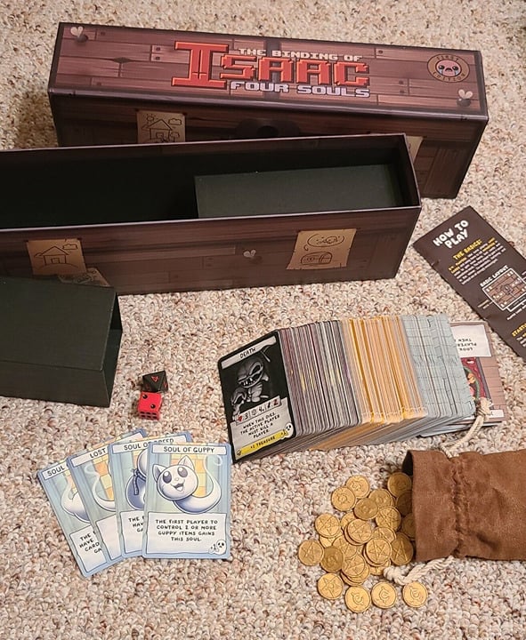 The Binding Of Isaac Four Souls First Edition Board Game w/ 2 requiem expansions