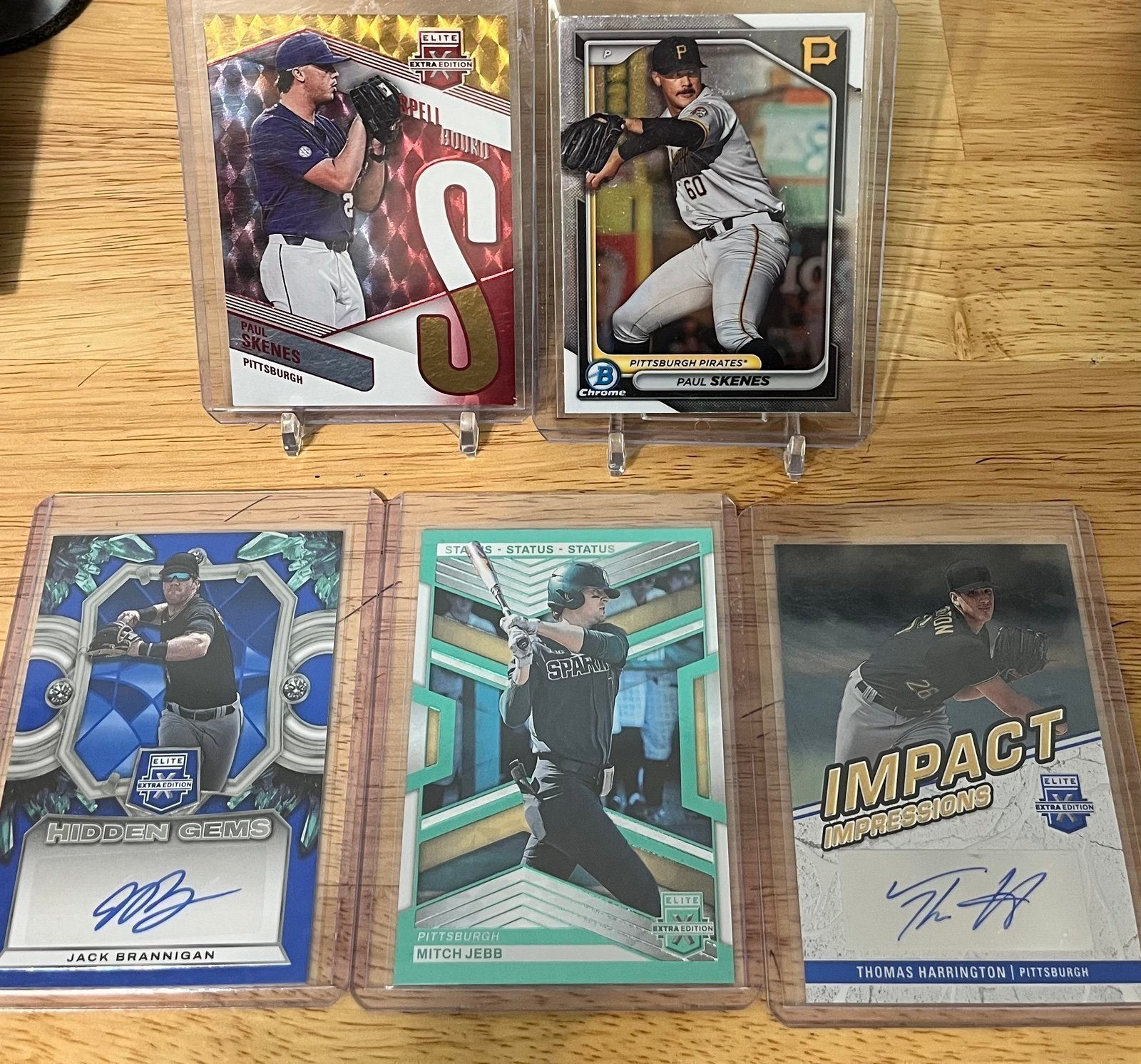2023 Elite Extra Edition Baseball Spell Bound “S” Paul Skenes Pirates +