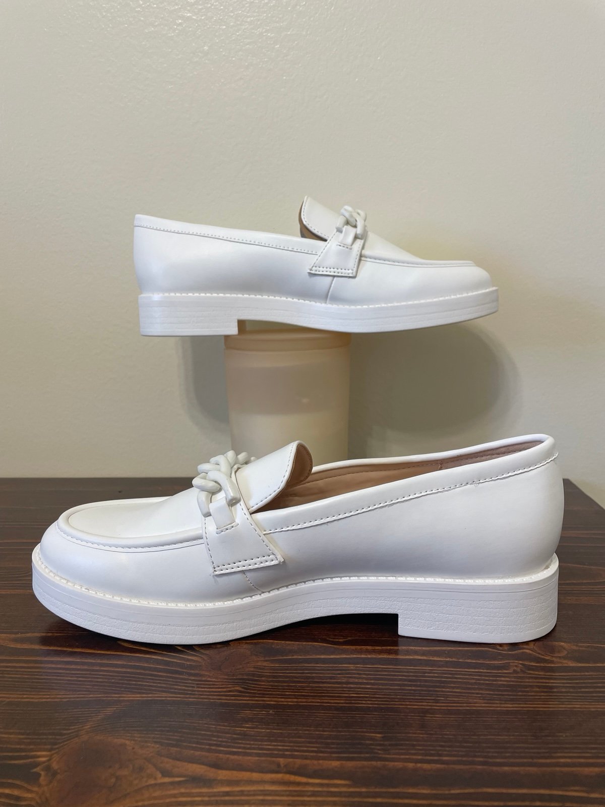 MARC FISHER Babbea Loafers white size 9 NEW