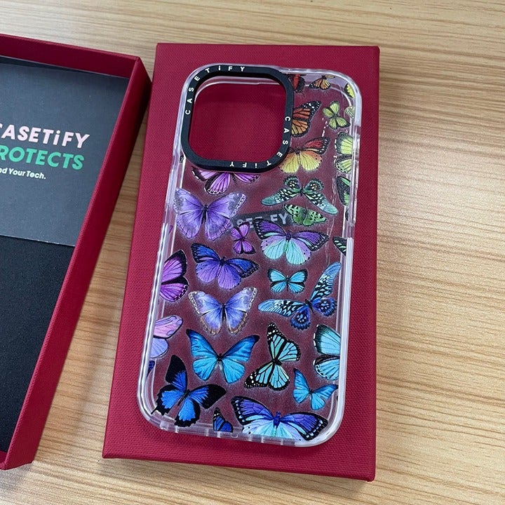 Casetify iphone 14 pro max case Apple Colorful butterfly