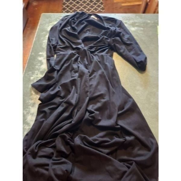 Reformation Reyes Dress Black Jersey Size Small