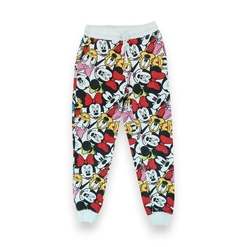 Disney Mickey and Friends Big Head All Over Print Joggers Size S (3-5)