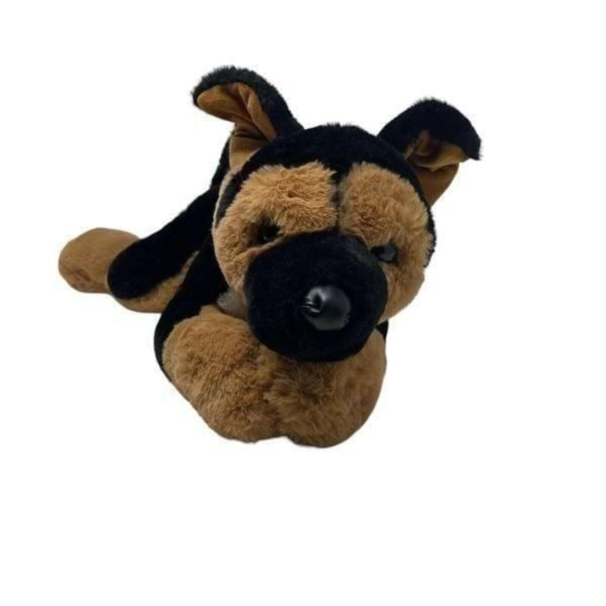 FAO Schwarz Large German Shepherd Lying Toy Puppy Dog stuffed animal