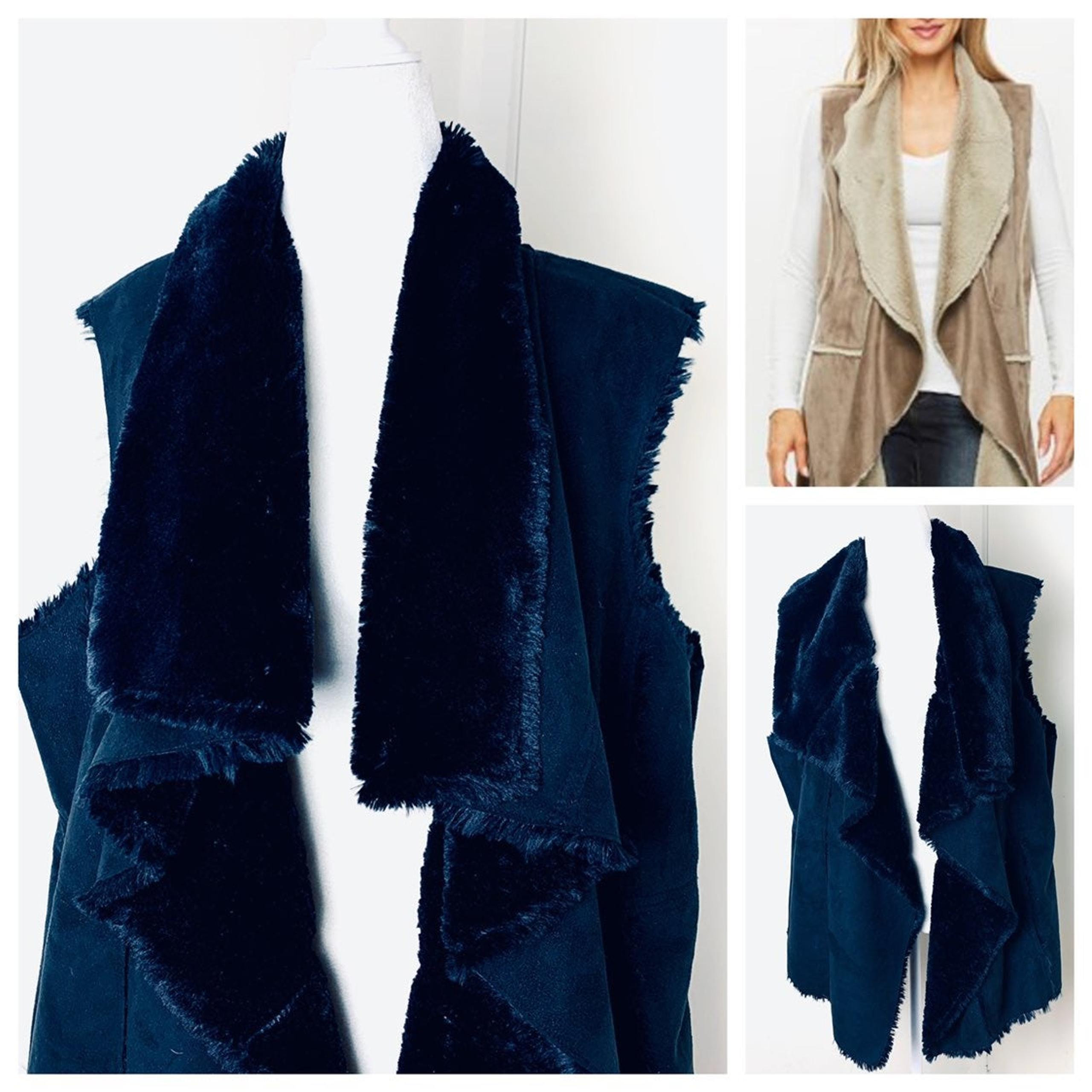 NEW Vegan FUR and SUEDE Cascade VEST