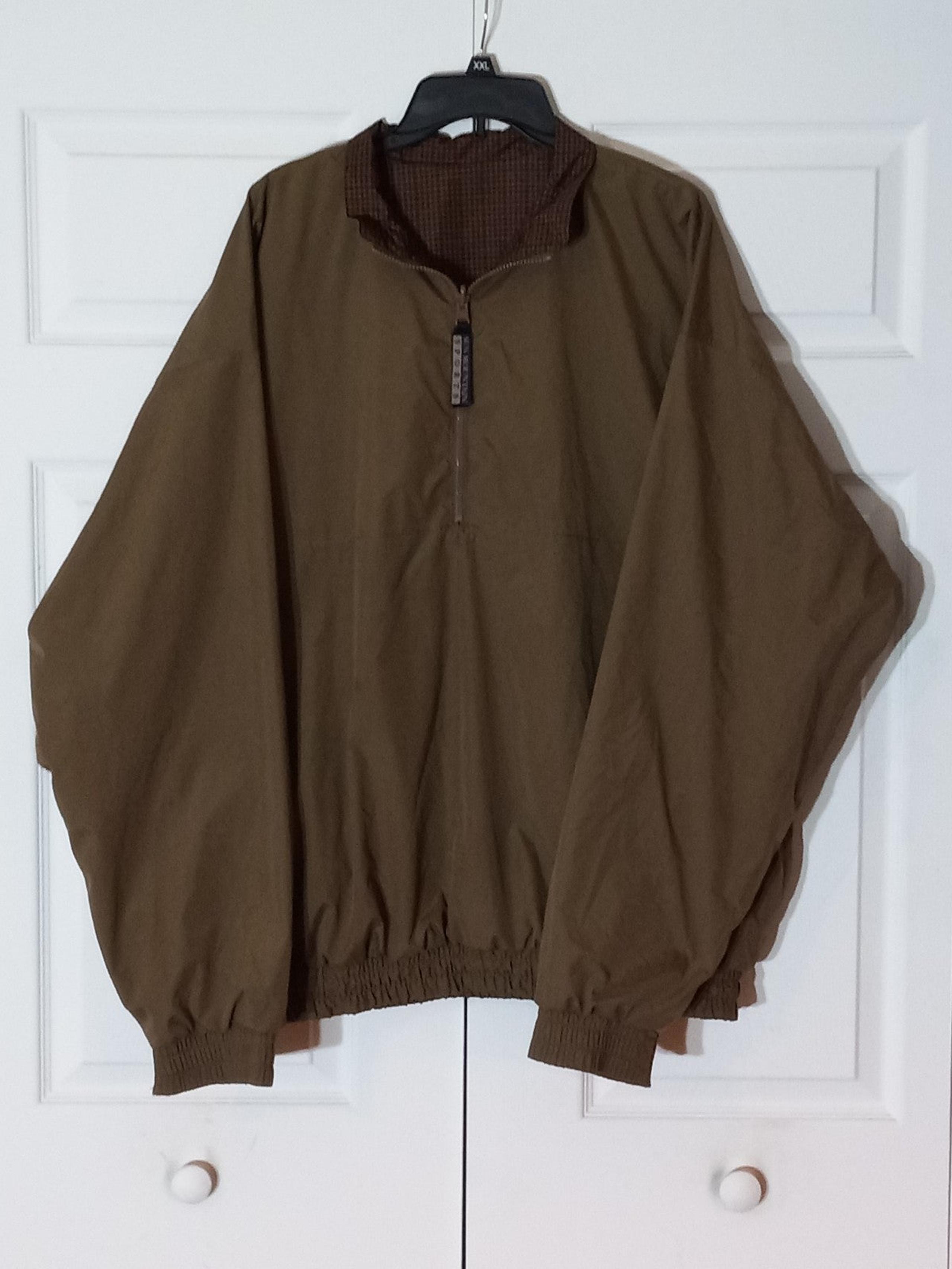 Vintage Sun Mountain Sports 1/2 Zip Rain And Wind Breaker Golf Pull Over Mens XL