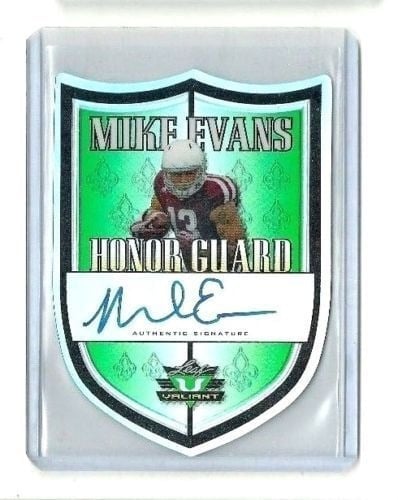 2014 Leaf Valiant Honor Guard Die Cut Autographs #HGME1 Mike Evans RARE SSP AUTO