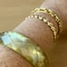 VINTAGE LEMONY YELLOW FACETED CHUNKY CELLULOID PLASTIC LUCITE BANGLE BRACELET