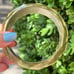 VINTAGE LEMONY YELLOW FACETED CHUNKY CELLULOID PLASTIC LUCITE BANGLE BRACELET