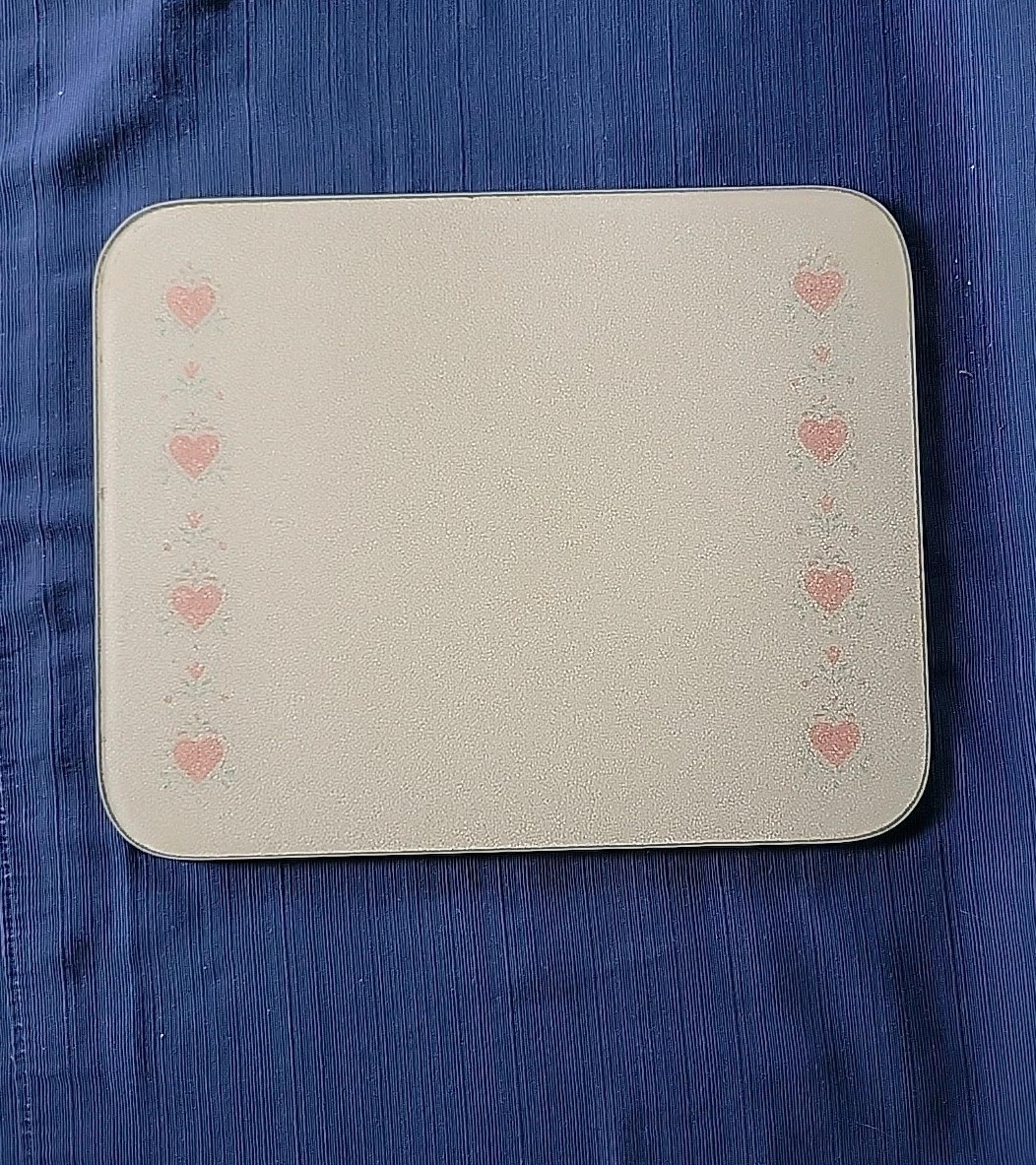 Corelle Forever Yours Counter Saver Cutting Board Feet Hearts Trivet 12 X 15 USA