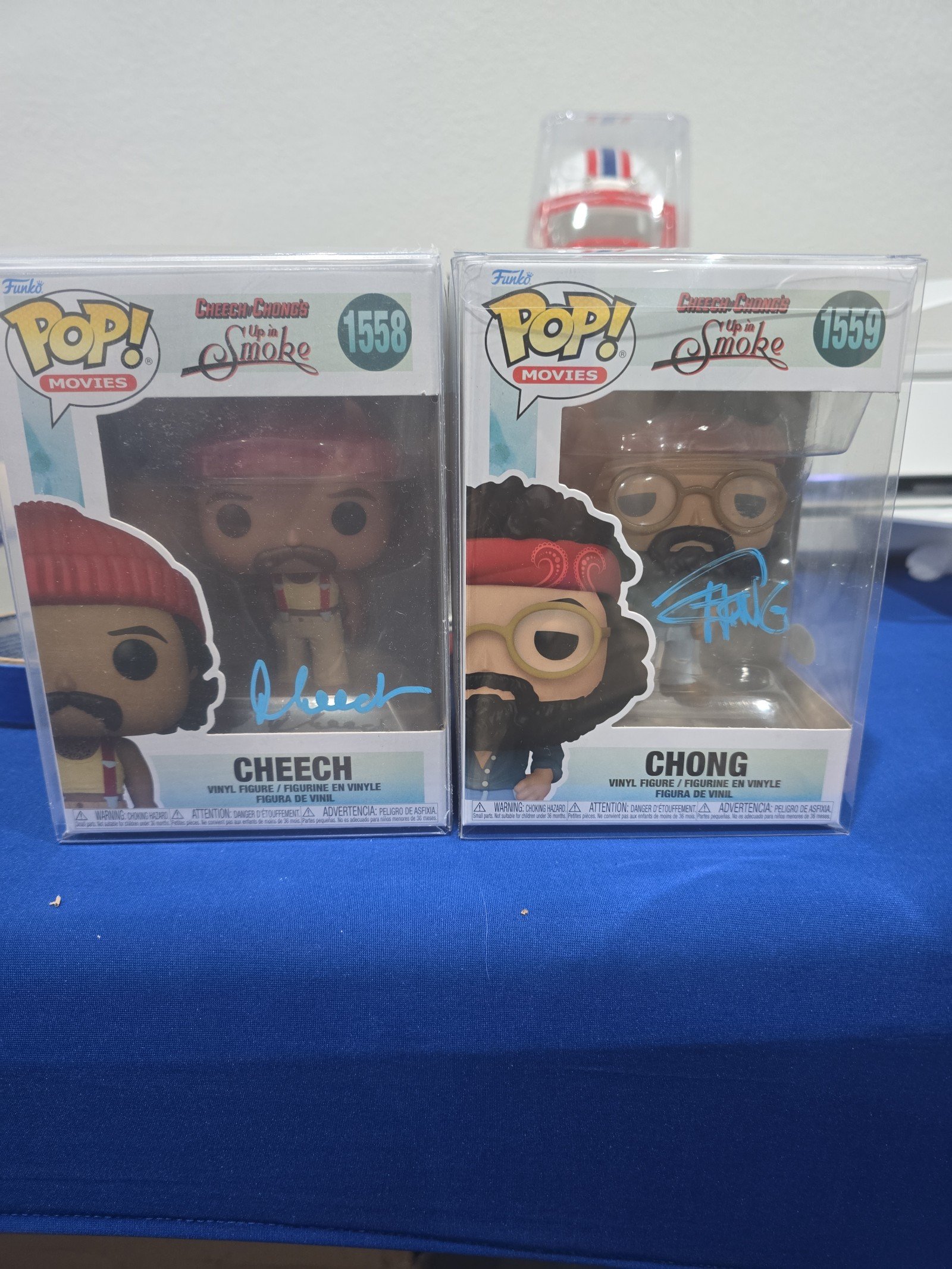 Cheech and Chong up in smoke signed autographed funko pops