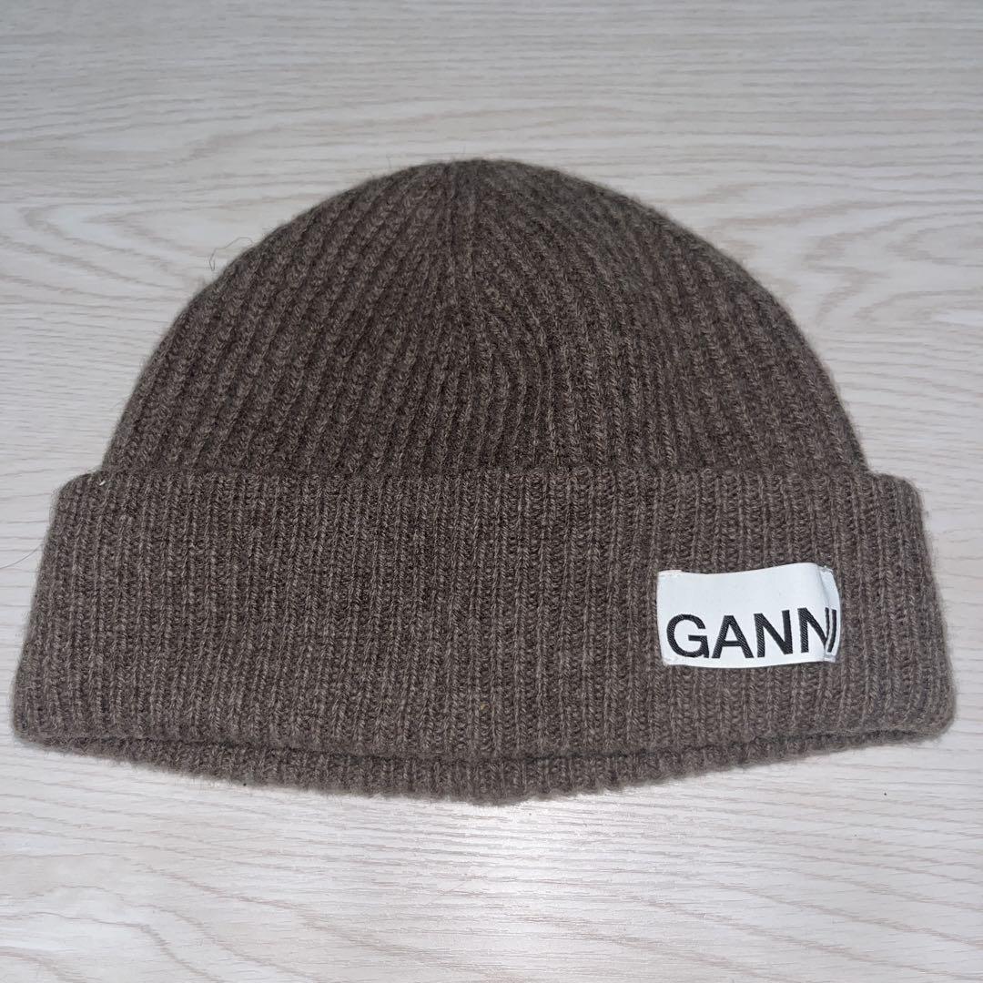 GANNI Rib Knit Beanie