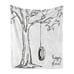Happy Place Words Ambesonne Black White Art Soft Flannel Fleece Throw Blanket Pl