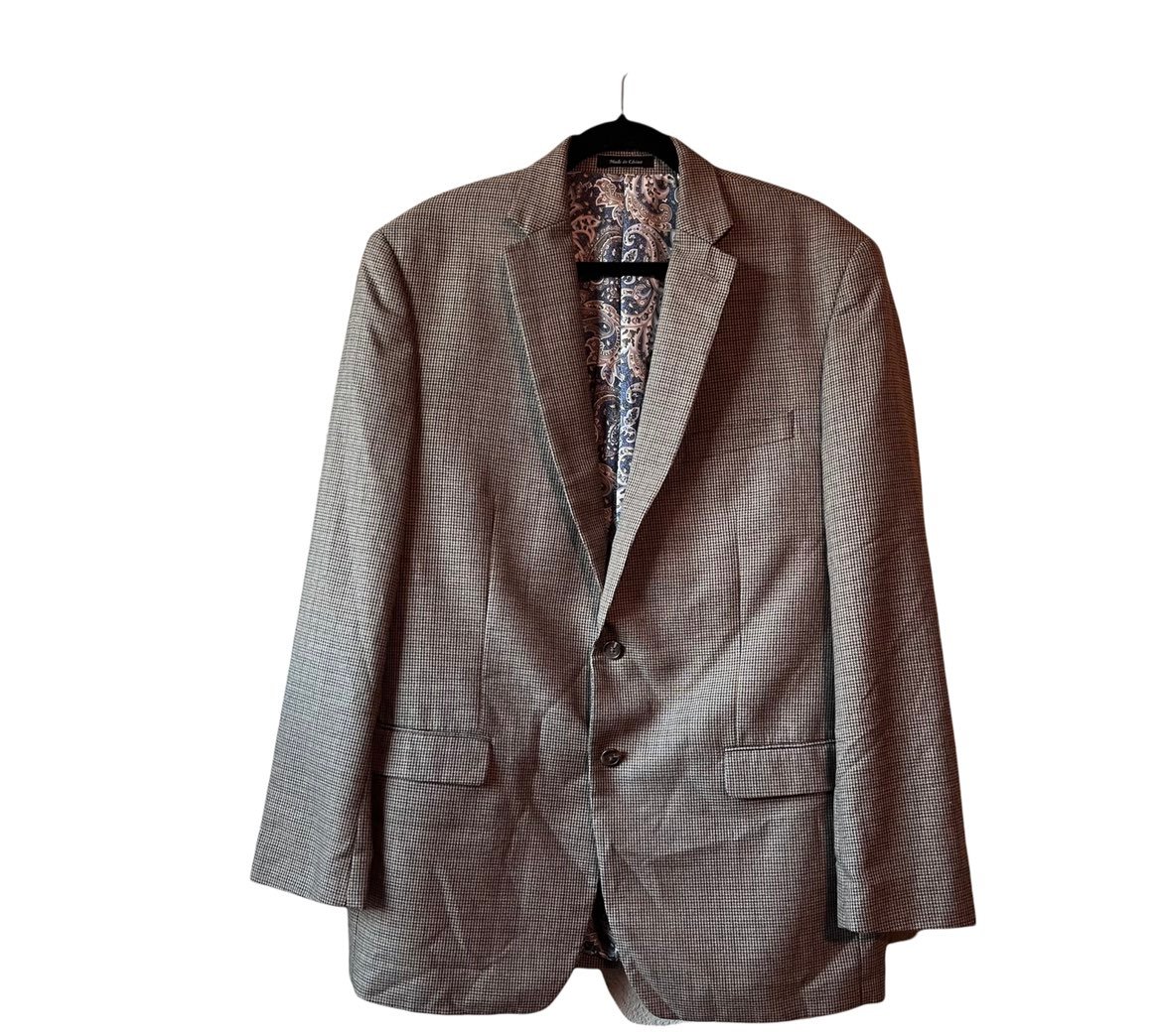 Lauren Ralph Lauren Mens Blazer Suit Jacket Sport Coat Herringbone Size 44L