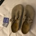 birkenstock boston clog taupe suede size 45