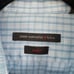 John Varvatos Blue Plaid Button Down Slim Fit Dress Shirt Size 15.5, 34/35