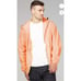 08 Lifestyle Unisex Orange Full Zip Packable Windbreaker Jacket Size S