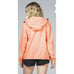 08 Lifestyle Unisex Orange Full Zip Packable Windbreaker Jacket Size S