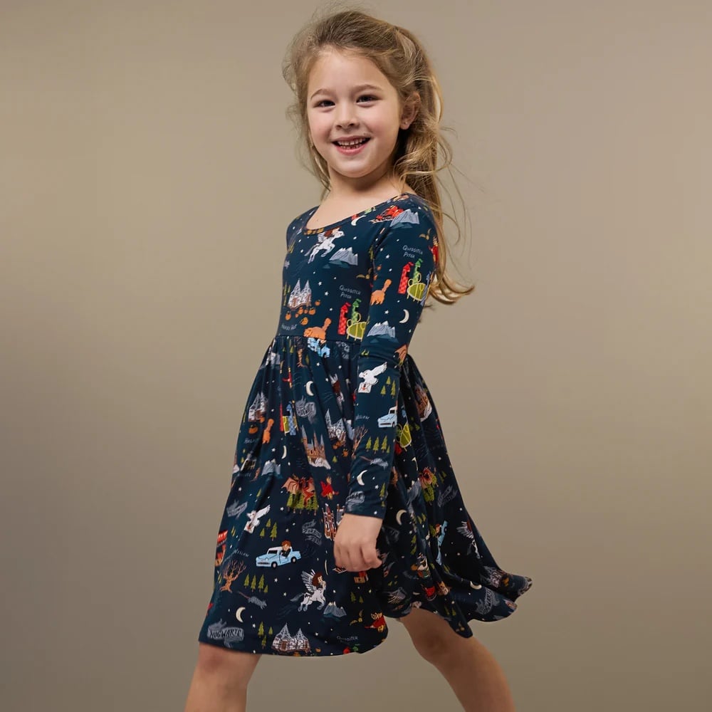Little Sleepies Evening at Hogwarts Twirl Dress