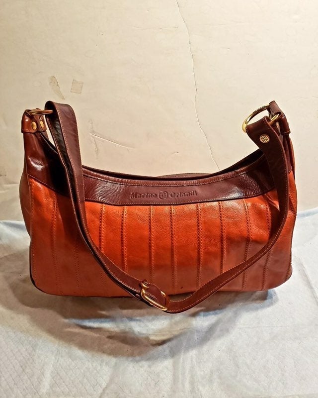 Marino -Orlandi Orange and brown leather