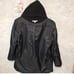 HOODED COAT BLACK JASON KOLE LG