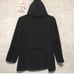 HOODED COAT BLACK JASON KOLE LG