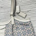 NEW COACH SIGNATURE JACQUARD SHOULDER BAG CHAMBRAY BLUE ALLIGATOR STRIPE F27734