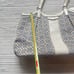 NEW COACH SIGNATURE JACQUARD SHOULDER BAG CHAMBRAY BLUE ALLIGATOR STRIPE F27734