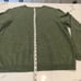 Calvin Klein Men’s Extra Fine Merino Wool Sage Green V-Neck Sweater Size L