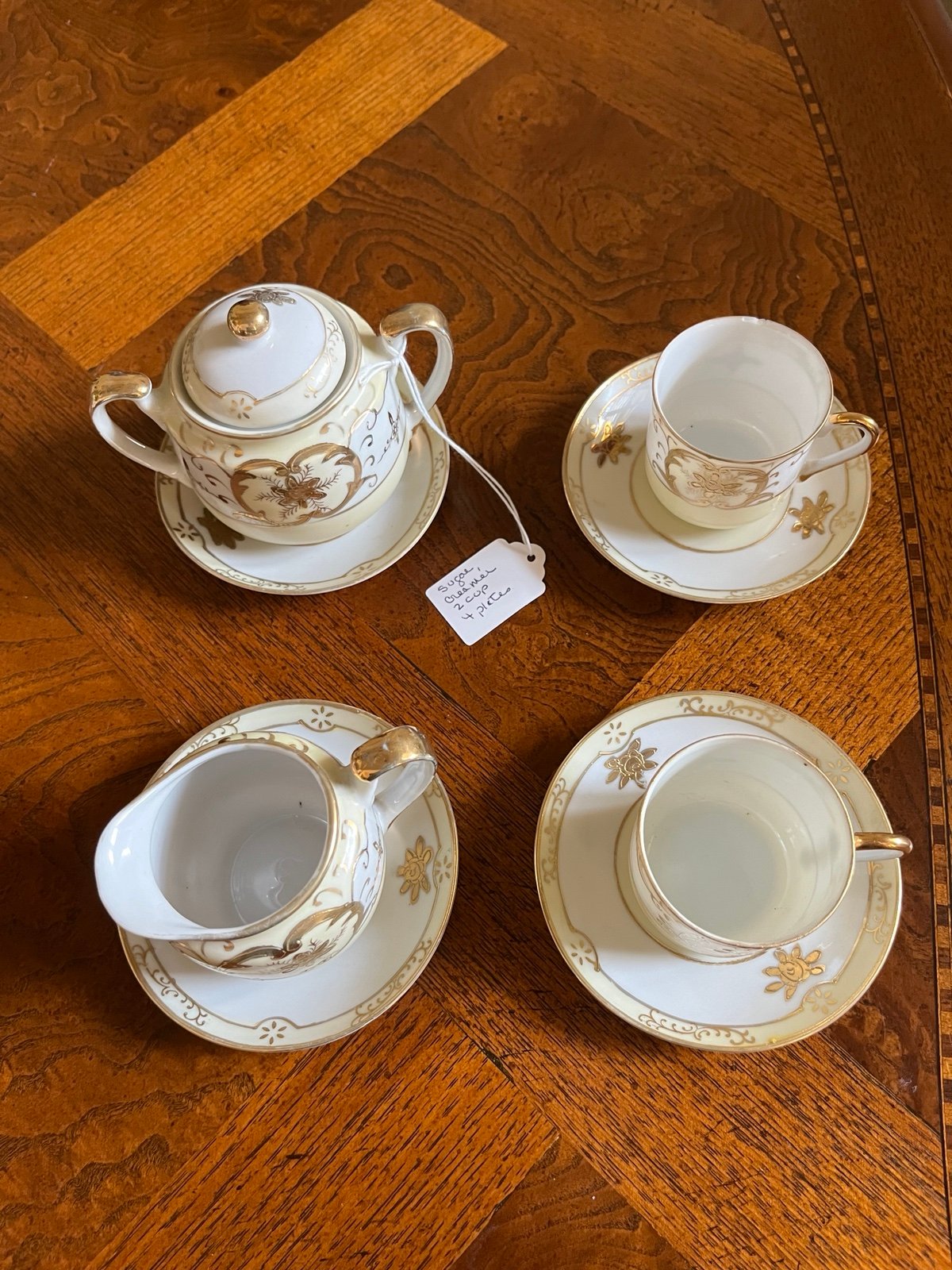 Noritake Vintage Demi Tasse with Creamet & Sugar