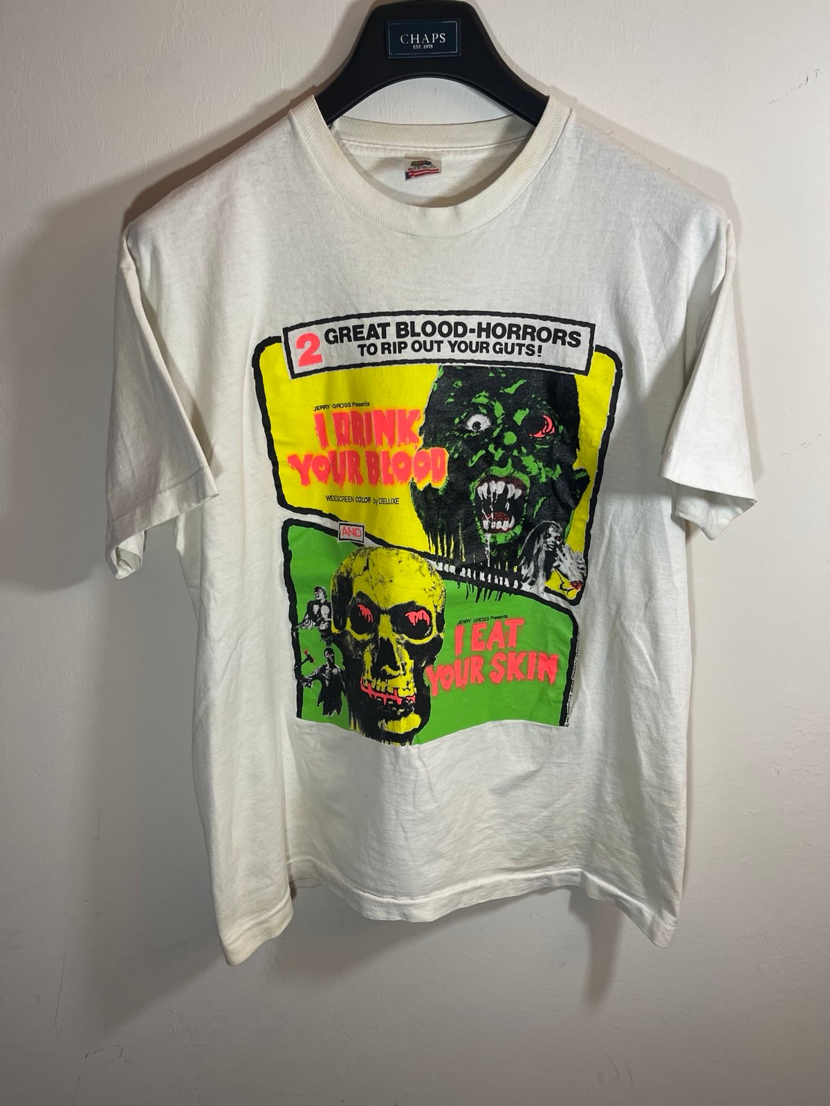 Insanely rare vintage 1995 single stitch I drink your blood I eat your skin tee
