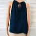 GREYLIN Navy Blue Alana Halter Top Shirt Size Medium