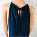 GREYLIN Navy Blue Alana Halter Top Shirt Size Medium