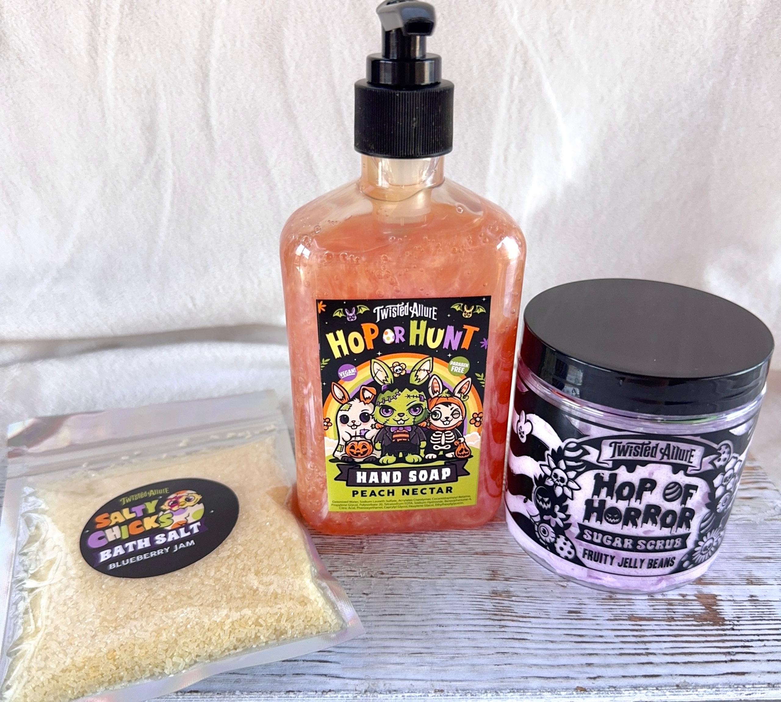 Twisted Allure Bath Salt, Hand Soap & Sugar Scrub