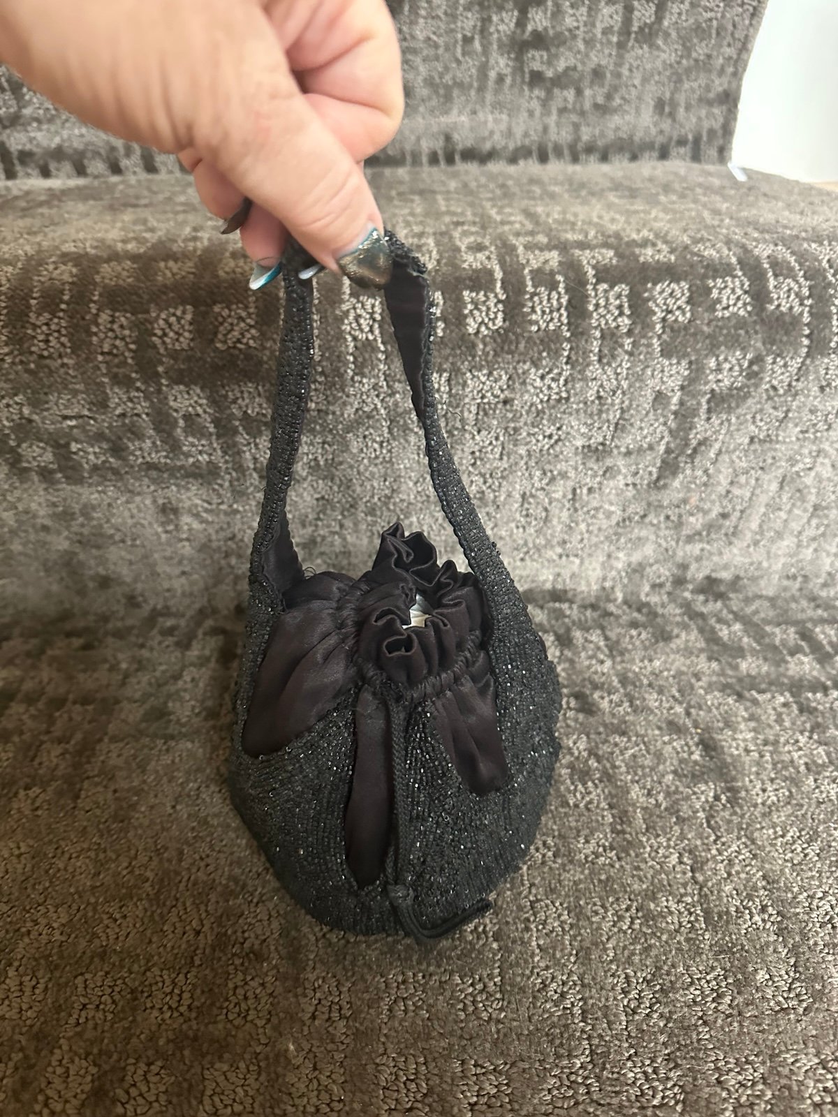Vintage very small beaded bag