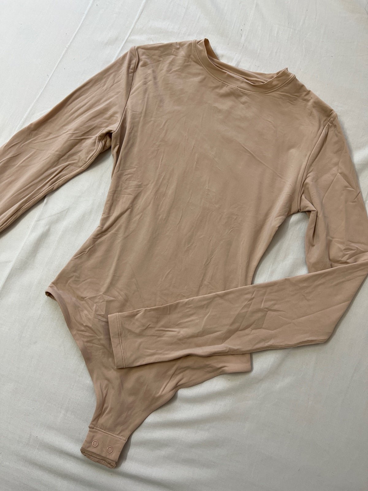 SKIMS Fits Everybody Long Sleeve Crew Neck Bodysuit