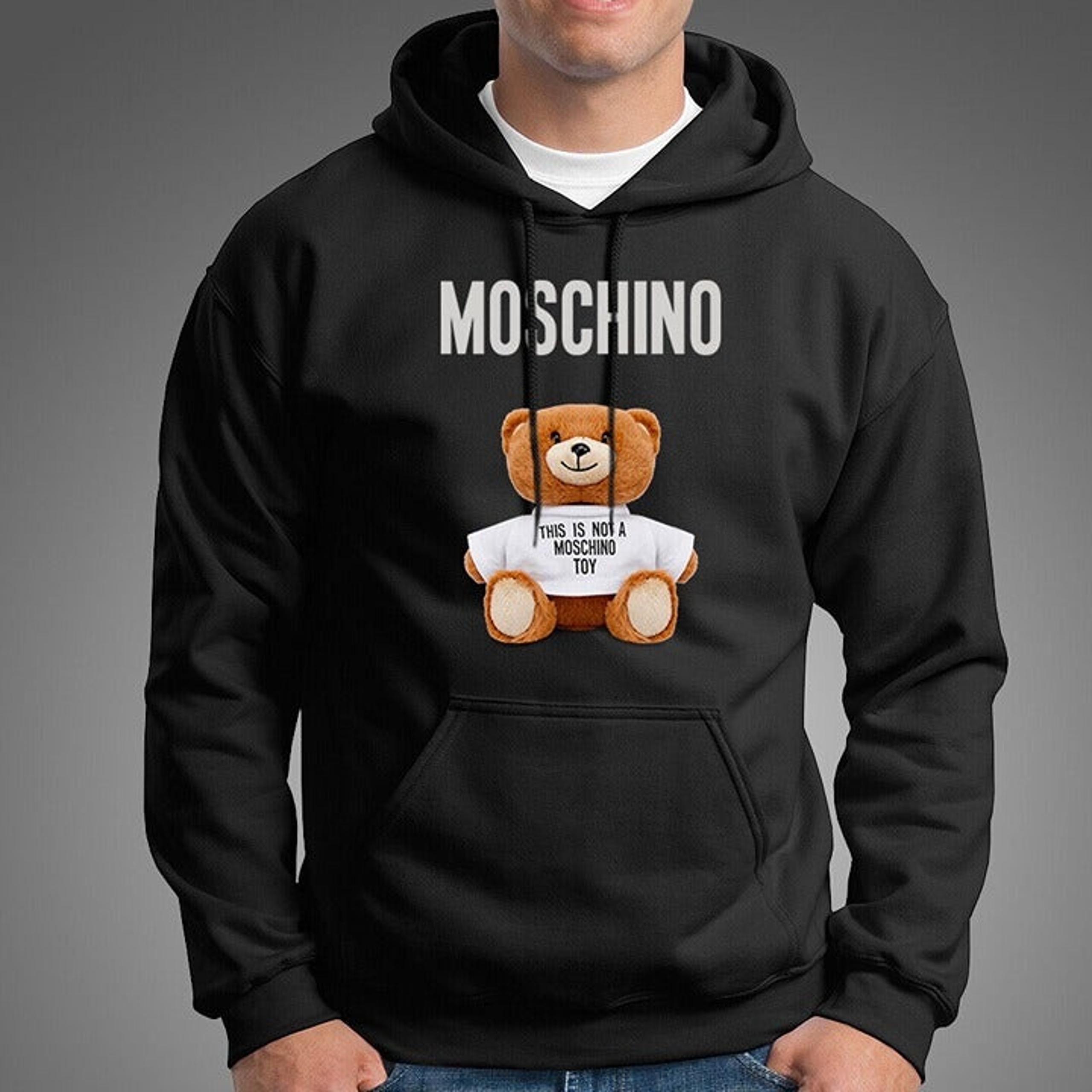 Moschino Bear Logo Graphic Hoodie