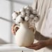 New Rustic Ceramic Flower Vase with 2 Handles for Home or Office Decor - White