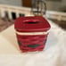 Longaberger Santa tissue box