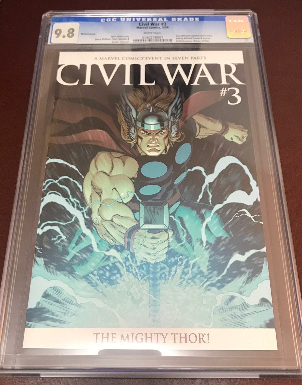 Civil War #3 (2006) McGuinness CGC 9.8
