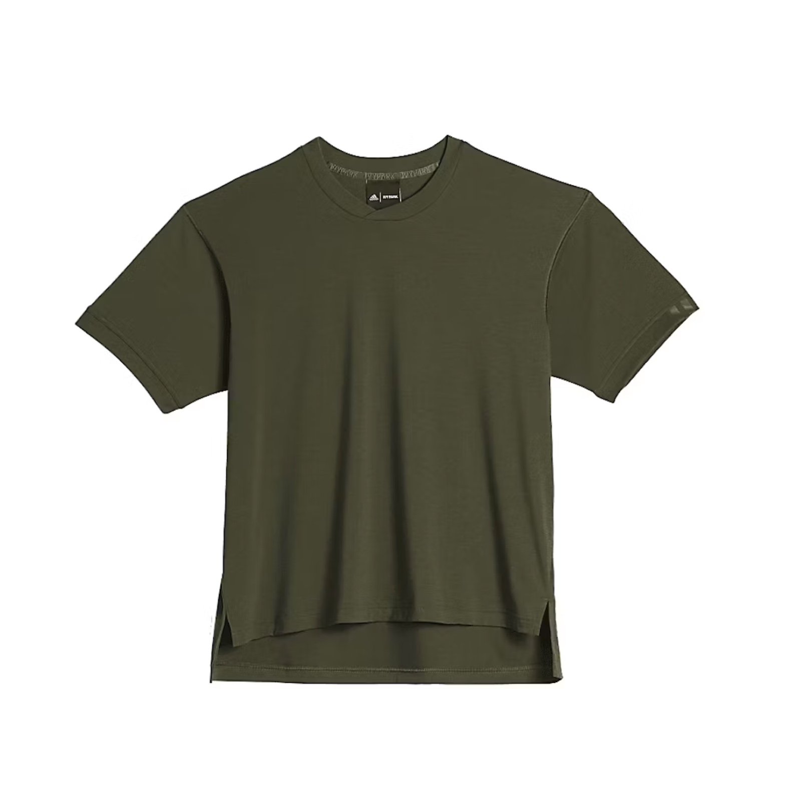NWT Adidas x Ivy Park x Peloton Olive Short Sleeve 3 Stripes T-Shirt