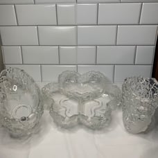 Vintage Mikasa Crystal Glass Lot from the Carmen Collection set of 3
